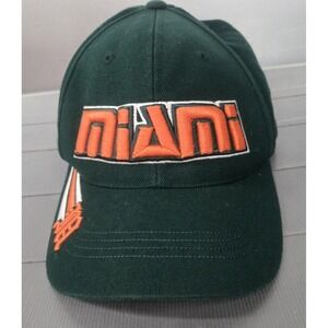 VTG Miami Hurricanes Hat Cap Embroidered American Needle Fitted 7.5 Collegiate